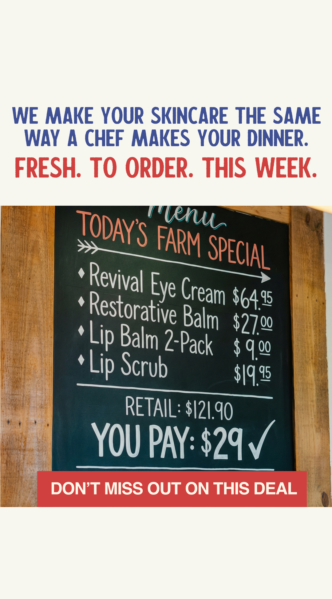 Papabear Naturals Facebook ad