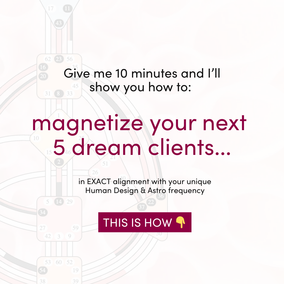 Karla Maree - Feminine Biz Mentor + Human Design & Astro Strategy Facebook ad