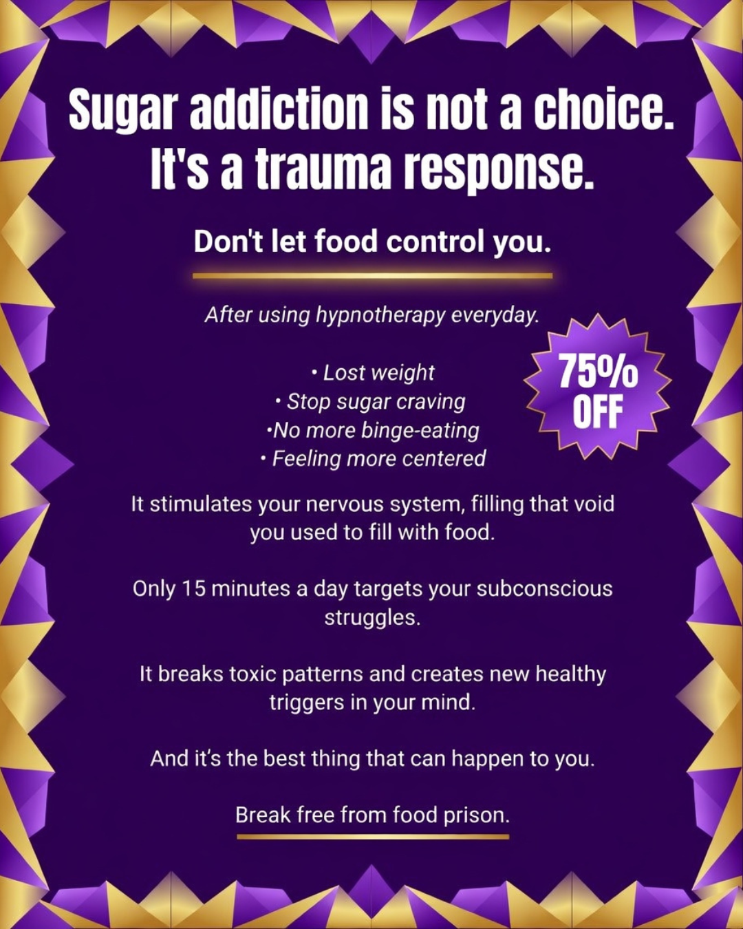 Hypnozio: power of hypnotherapy Facebook ad