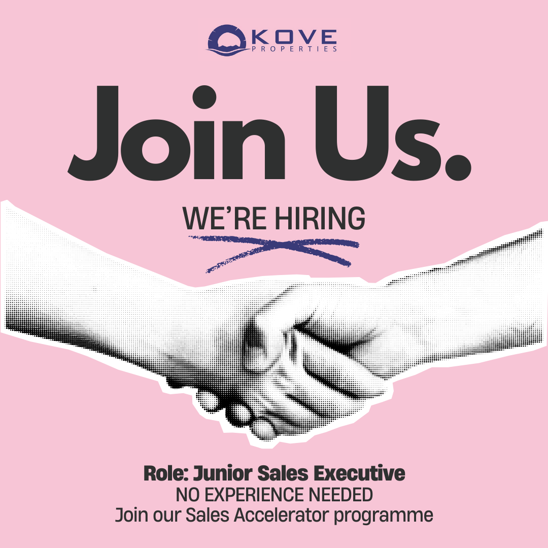 KOVE Properties Facebook ad: Earn £25k-£27k + Commission