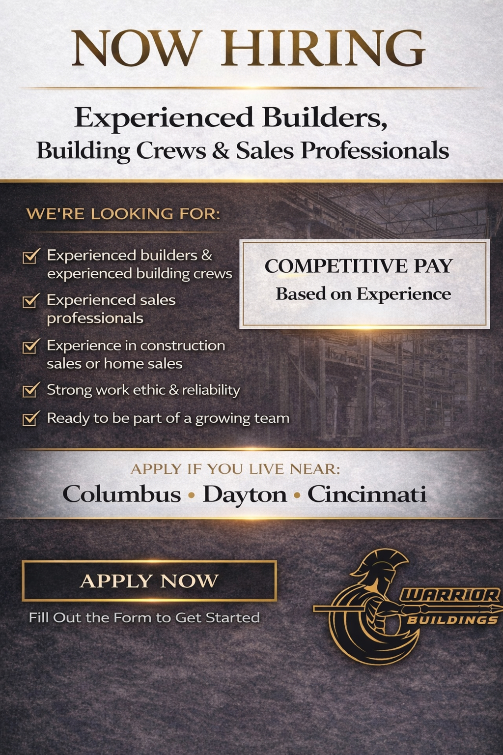 Warrior Building And Excavation Facebook ad from Apr 3, 2026