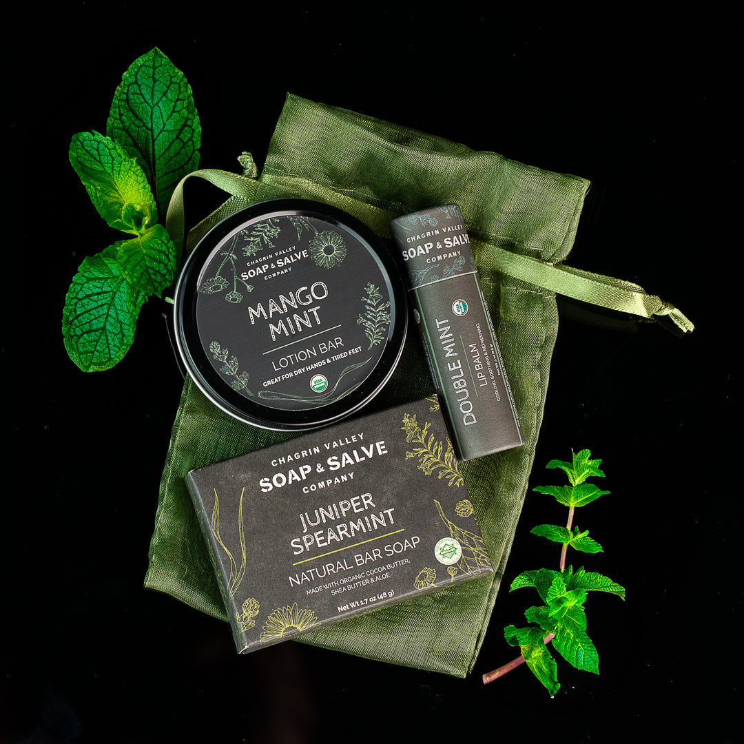 Chagrin Valley Soap Facebook ad: It's time to go organic with your skin…