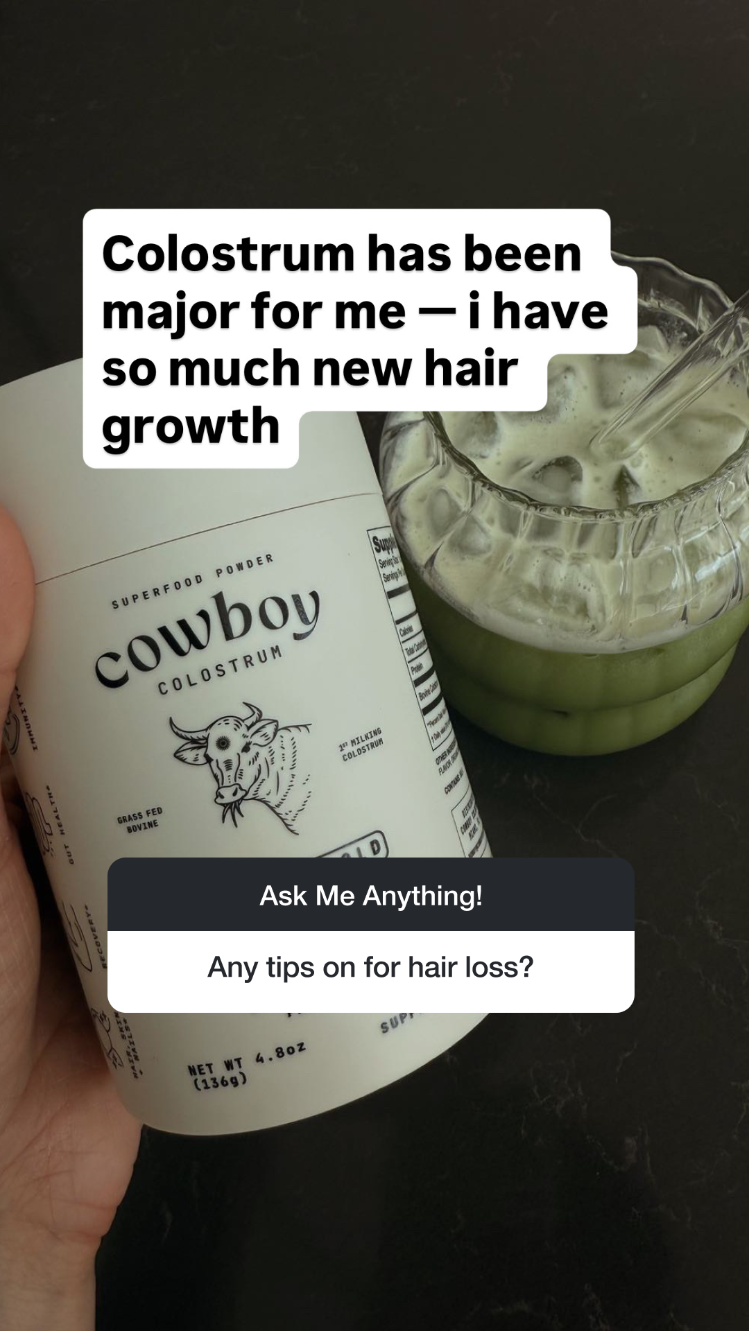 Cowboy Colostrum Facebook ad