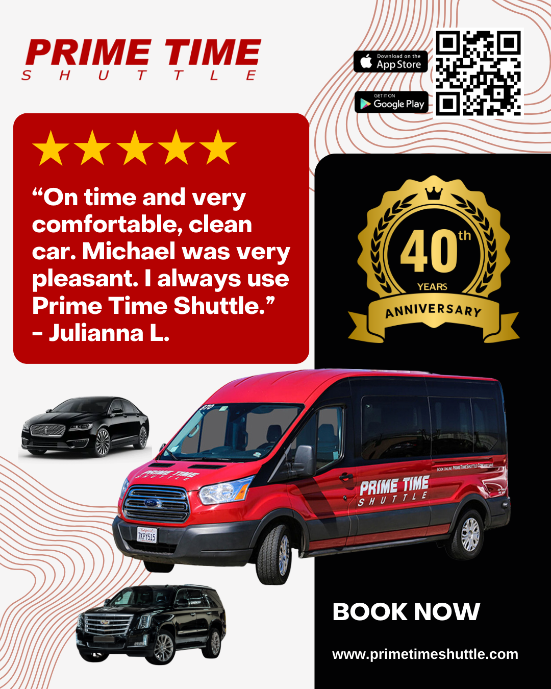 Prime Time Shuttle Facebook ad