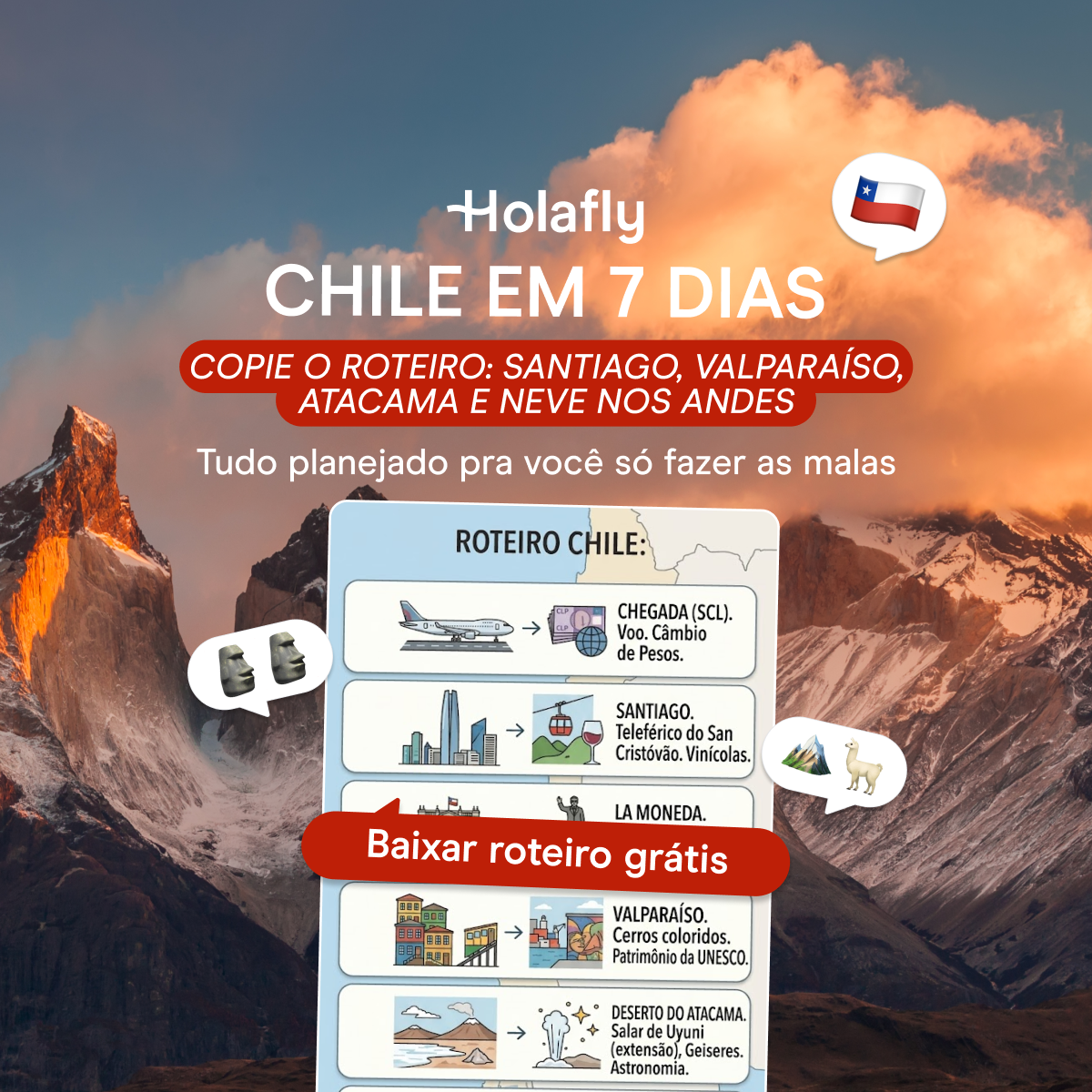 Holafly Portuguese Facebook ad from Jun 24, 2026