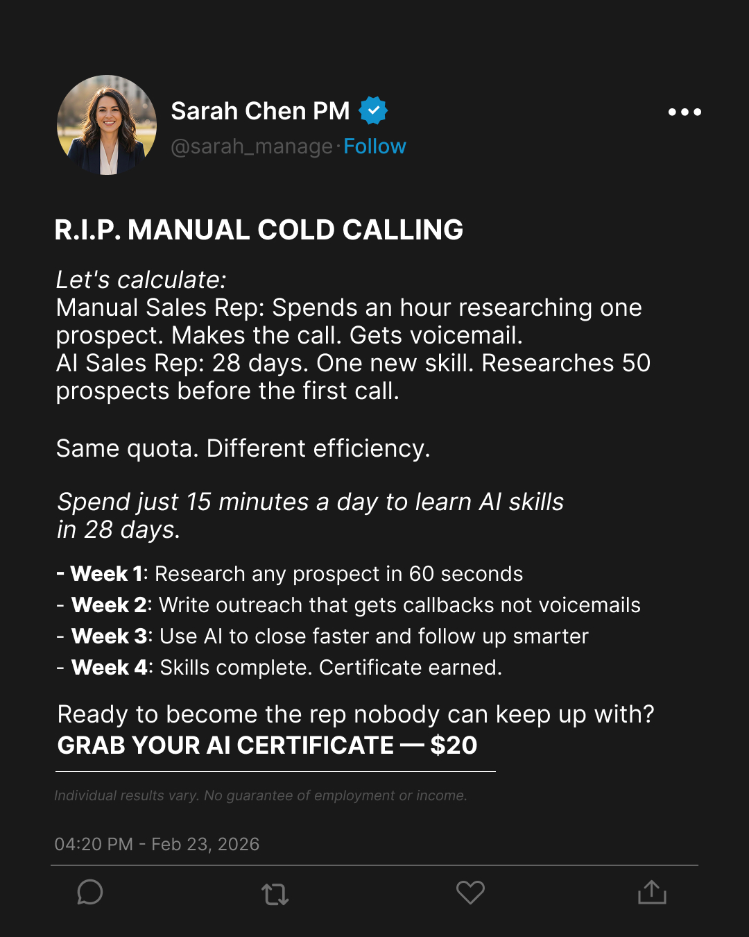 Coursiv Facebook ad