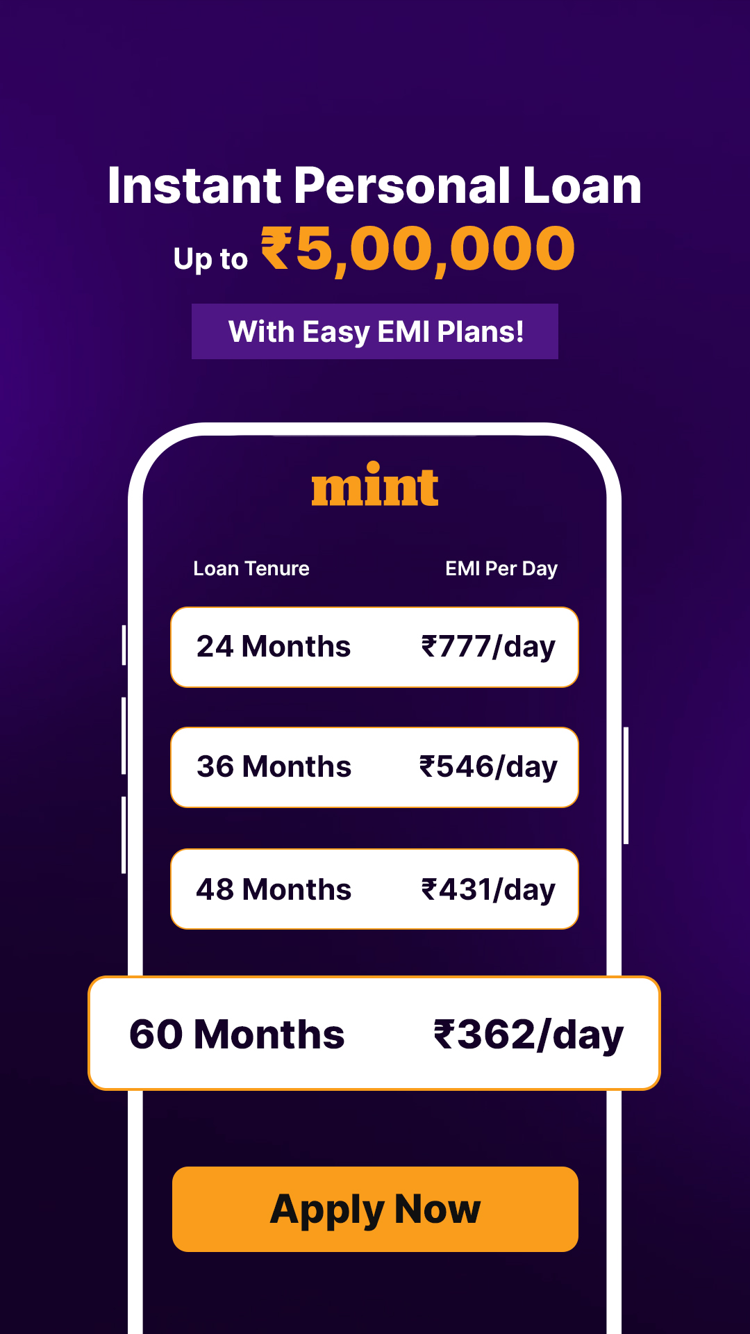 Mint Facebook ad