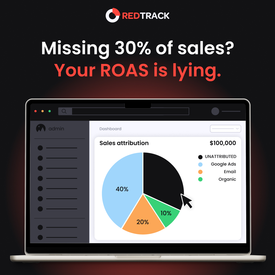 RedTrack.io Facebook ad from Feb 1, 2026