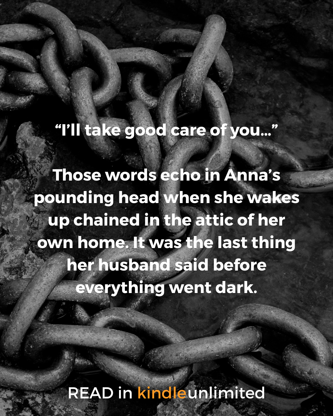 AJ Carter - Author Facebook ad: Trapped in the dark above them.