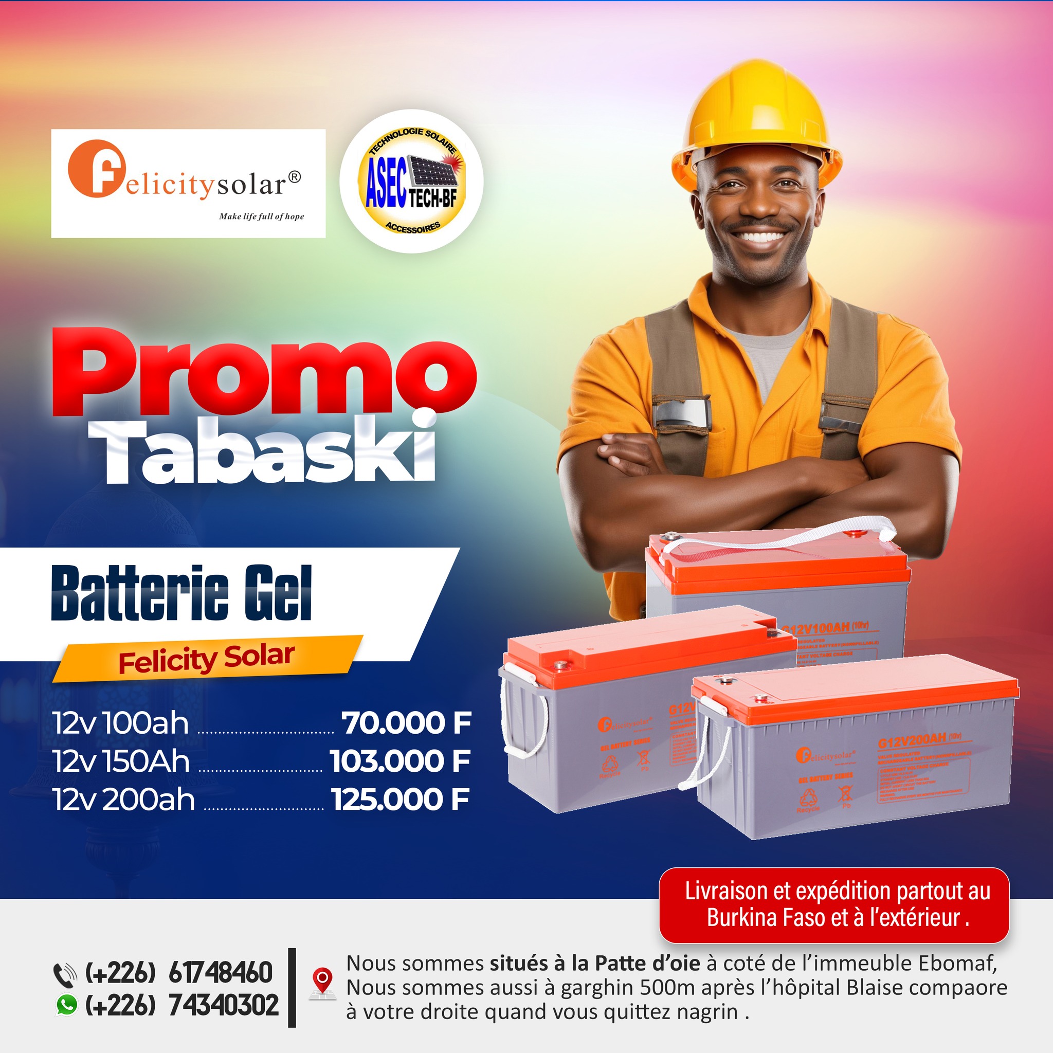 Felicity Solar Burkina Distributeur Agréé Facebook ad: La Promo Felicity Solar continue pour la Tabaski!