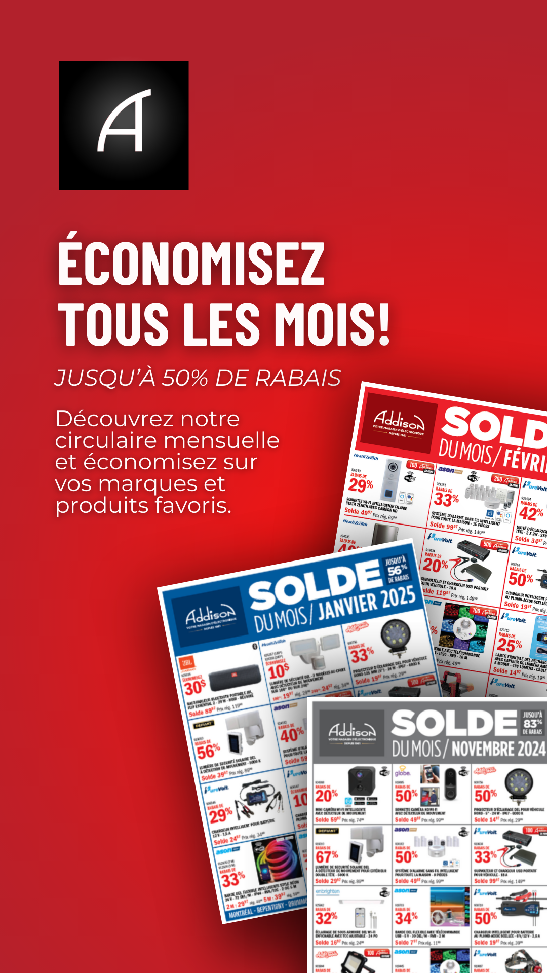 Addison Électronique Facebook ad