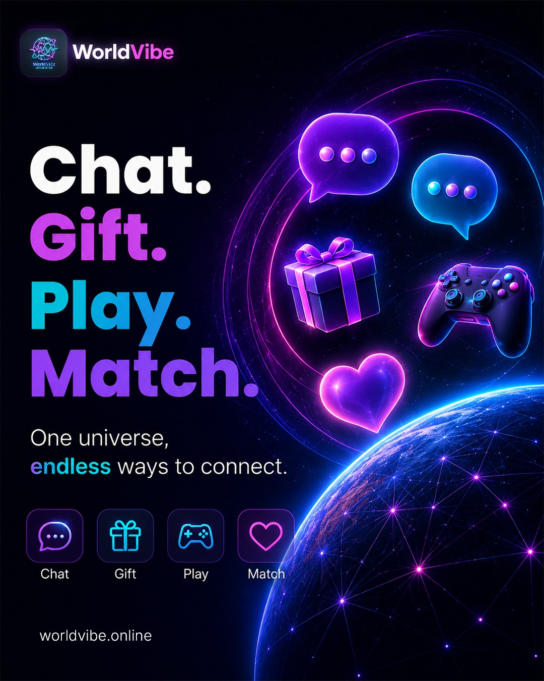 WorldVibe Social Facebook ad: Why choose one vibe when you can have…