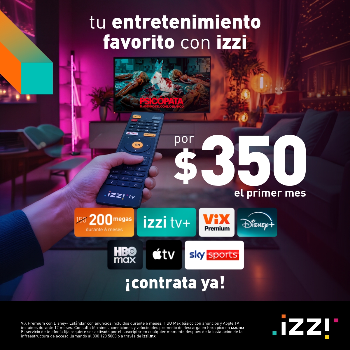Ofertas izzi Facebook ad from Jun 26, 2026