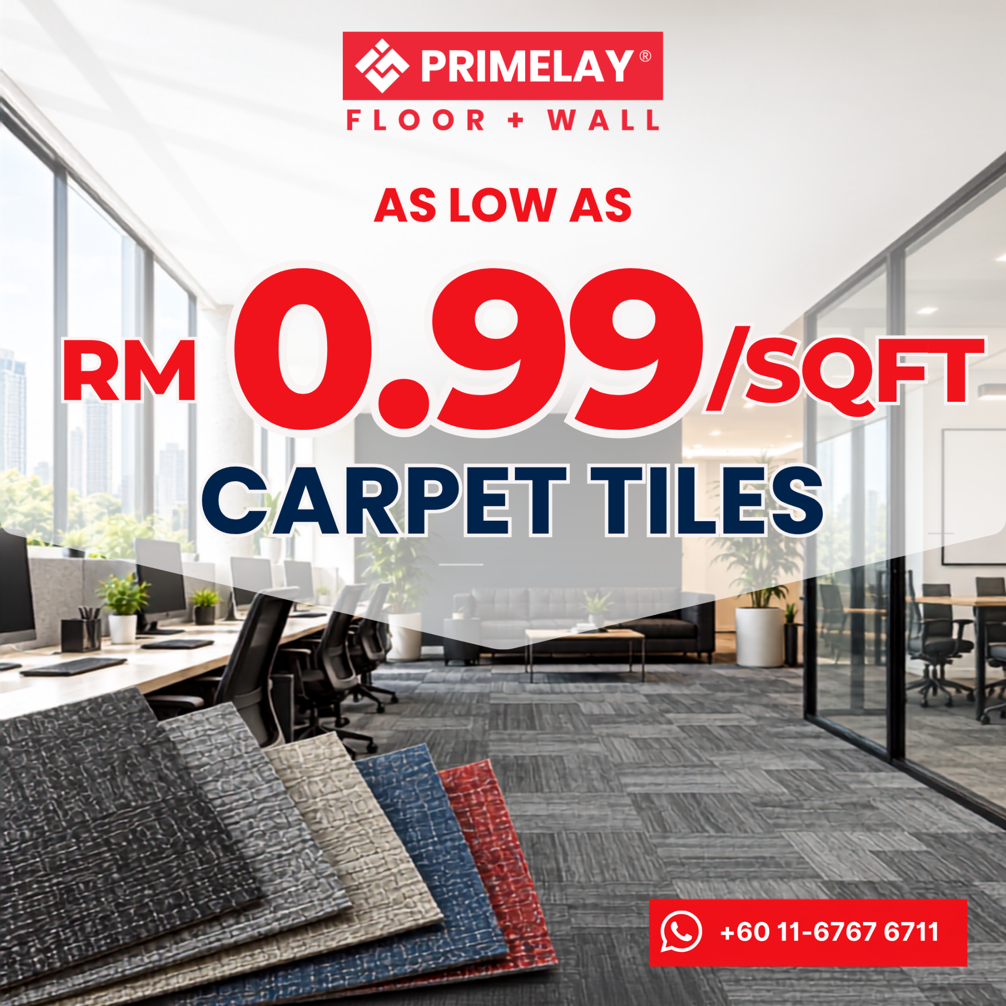Primelay Flooring Facebook ad: Flooring Clearance: Limited Stock!