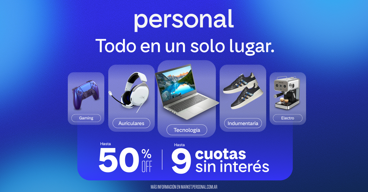 Personal Argentina Facebook ad: Market By Personal