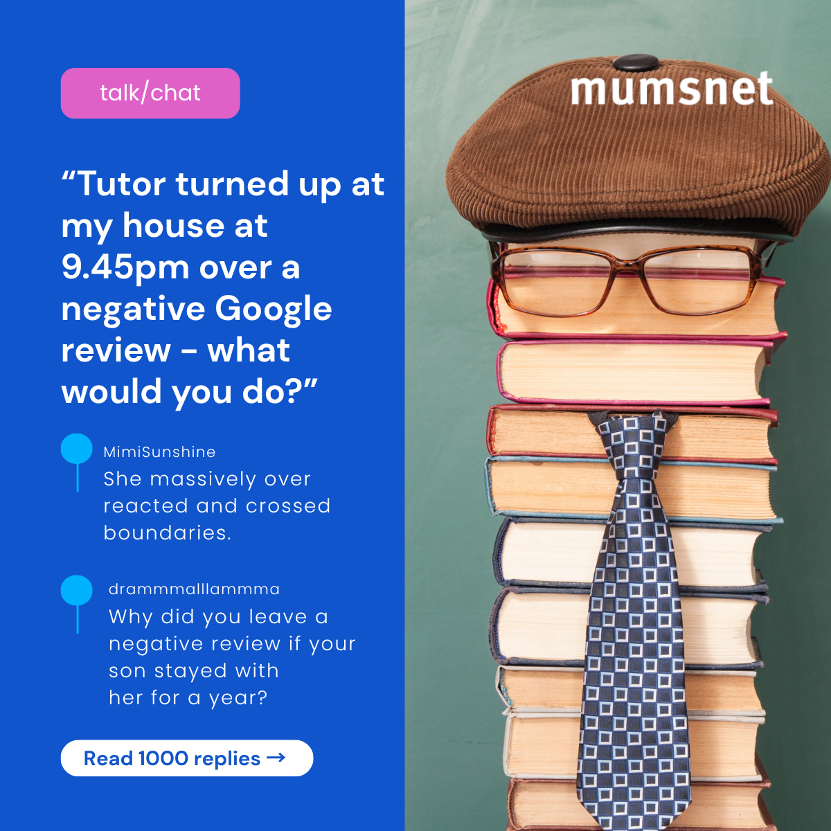 mumsnet.com Facebook ad: Read the thread