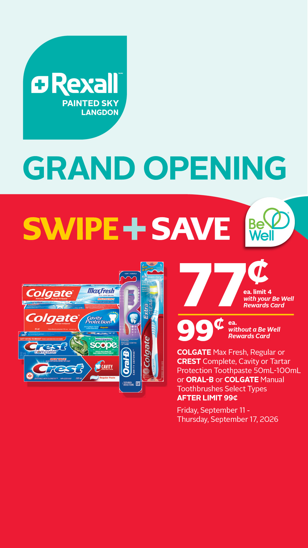 Rexall Drugstore Facebook ad