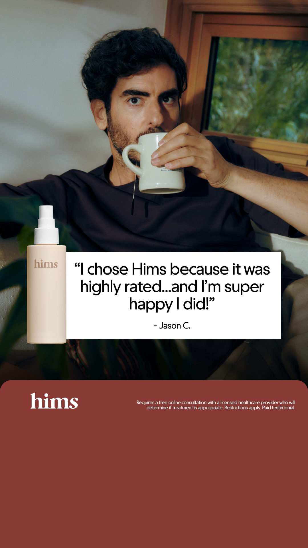 hims Facebook ad