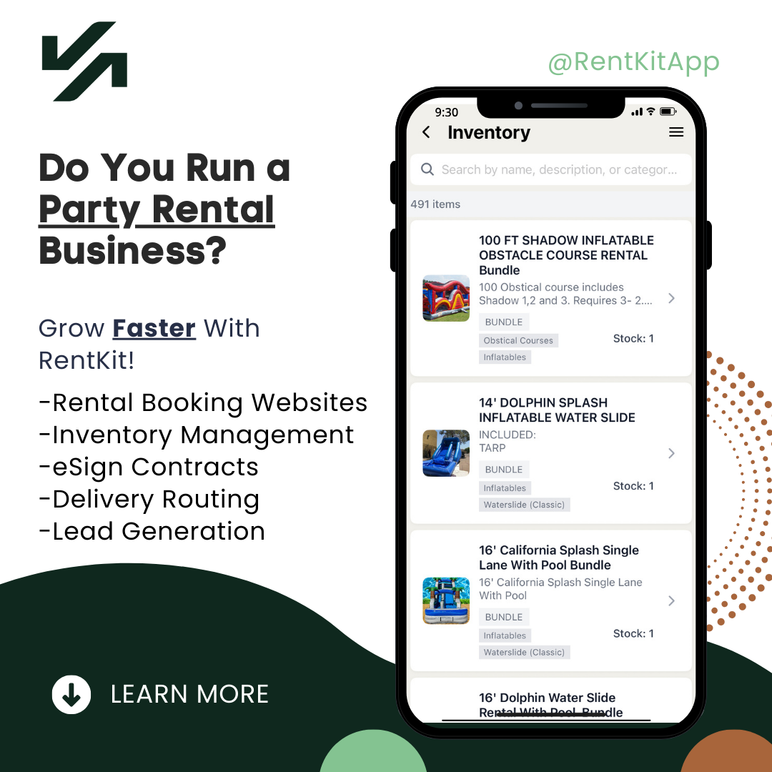 RentKit Facebook ad: 20 Party Rental Companies Will Save BIG On SOFTWARE!