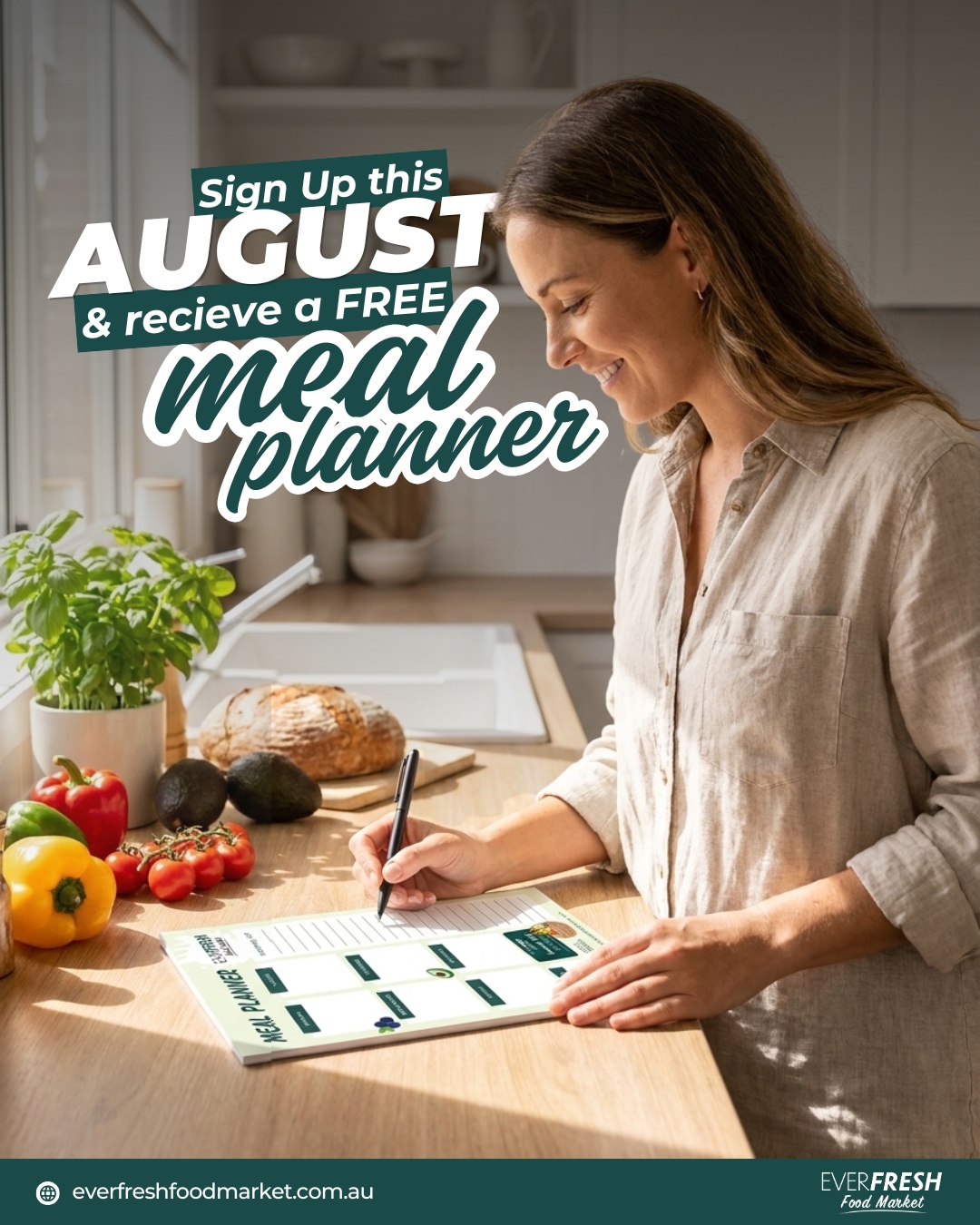 Everfresh Food Market Facebook ad from Aug 2, 2026