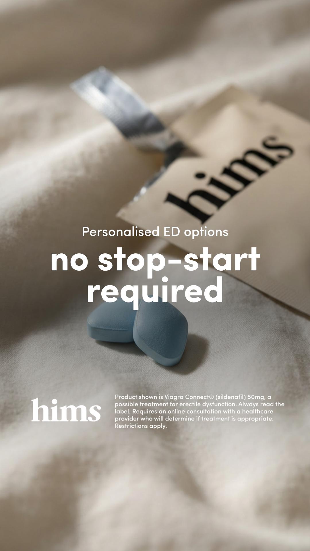 hims Facebook ad