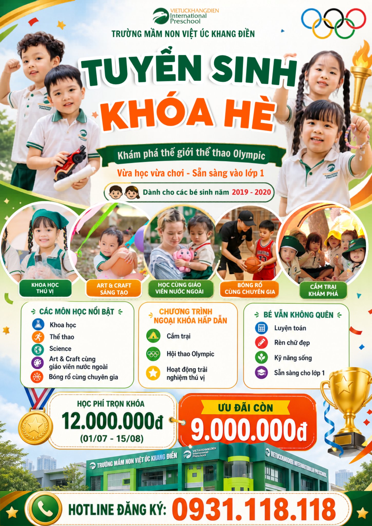 Trường Mầm Non Quốc Tế Việt Úc Khang Điền Facebook ad: TUYỂN SINH KHÓA HÈ FULL KĨ NĂNG cho…
