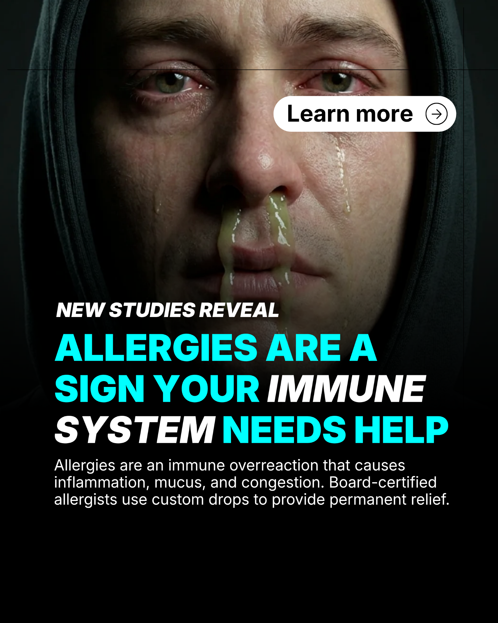 Curex Allergy Facebook ad
