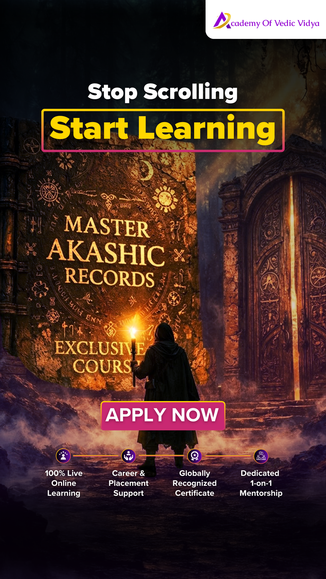 Academy of Vedic Vidya Facebook ad