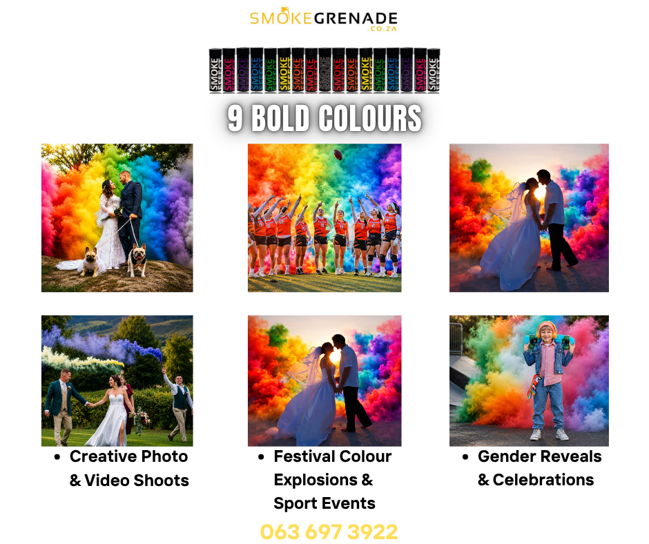 Smoke Grenade SA Facebook ad: 9 Bold Colours