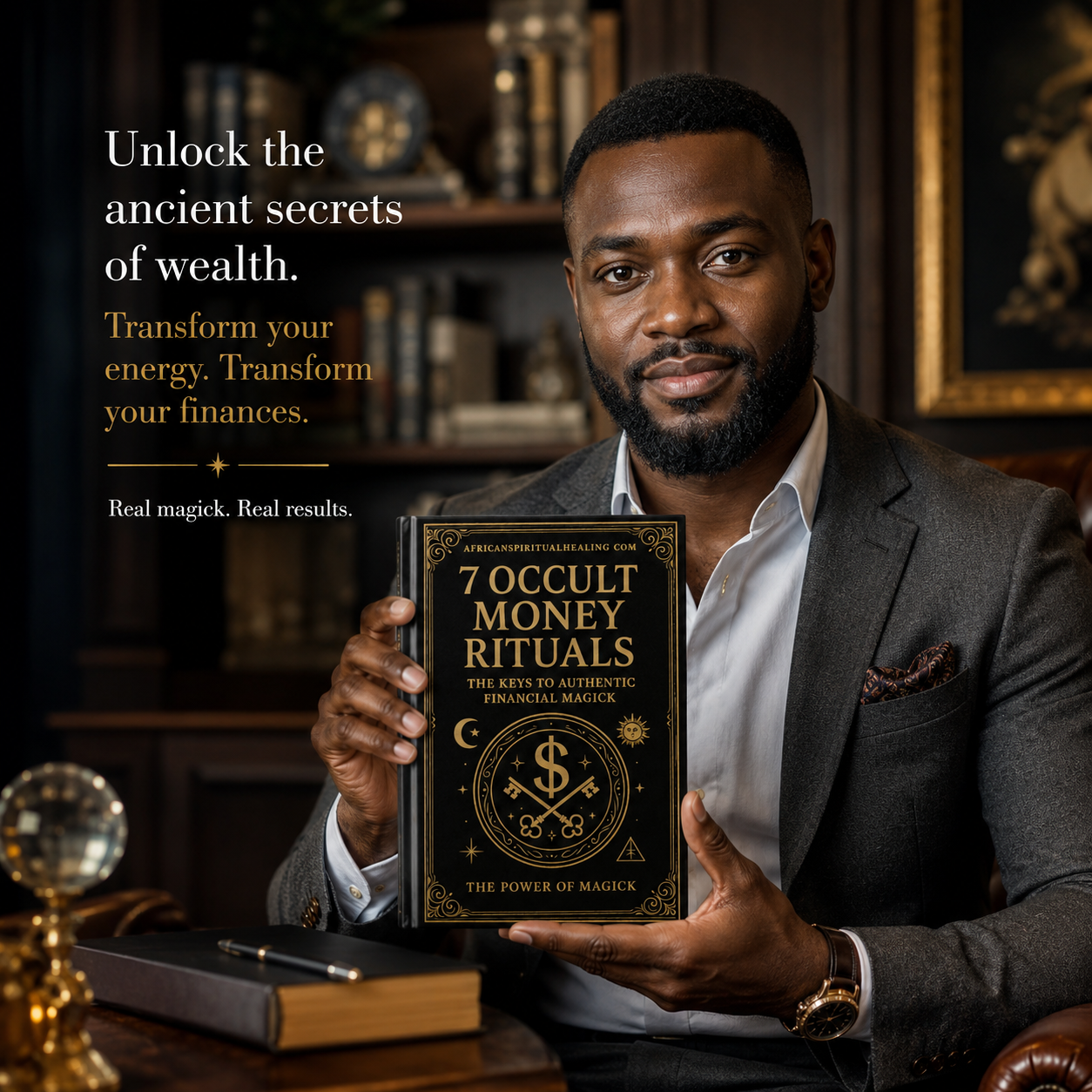 Learnify Facebook ad: THE 7 OCCULT MONEY RITUALS