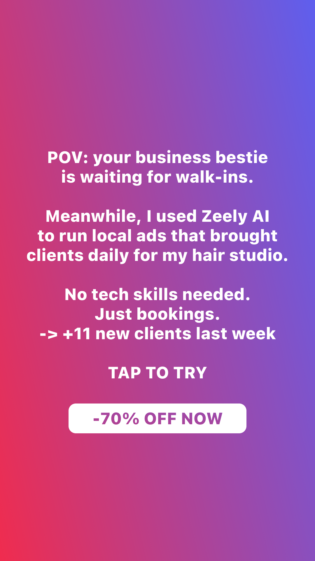 Zeely Facebook ad