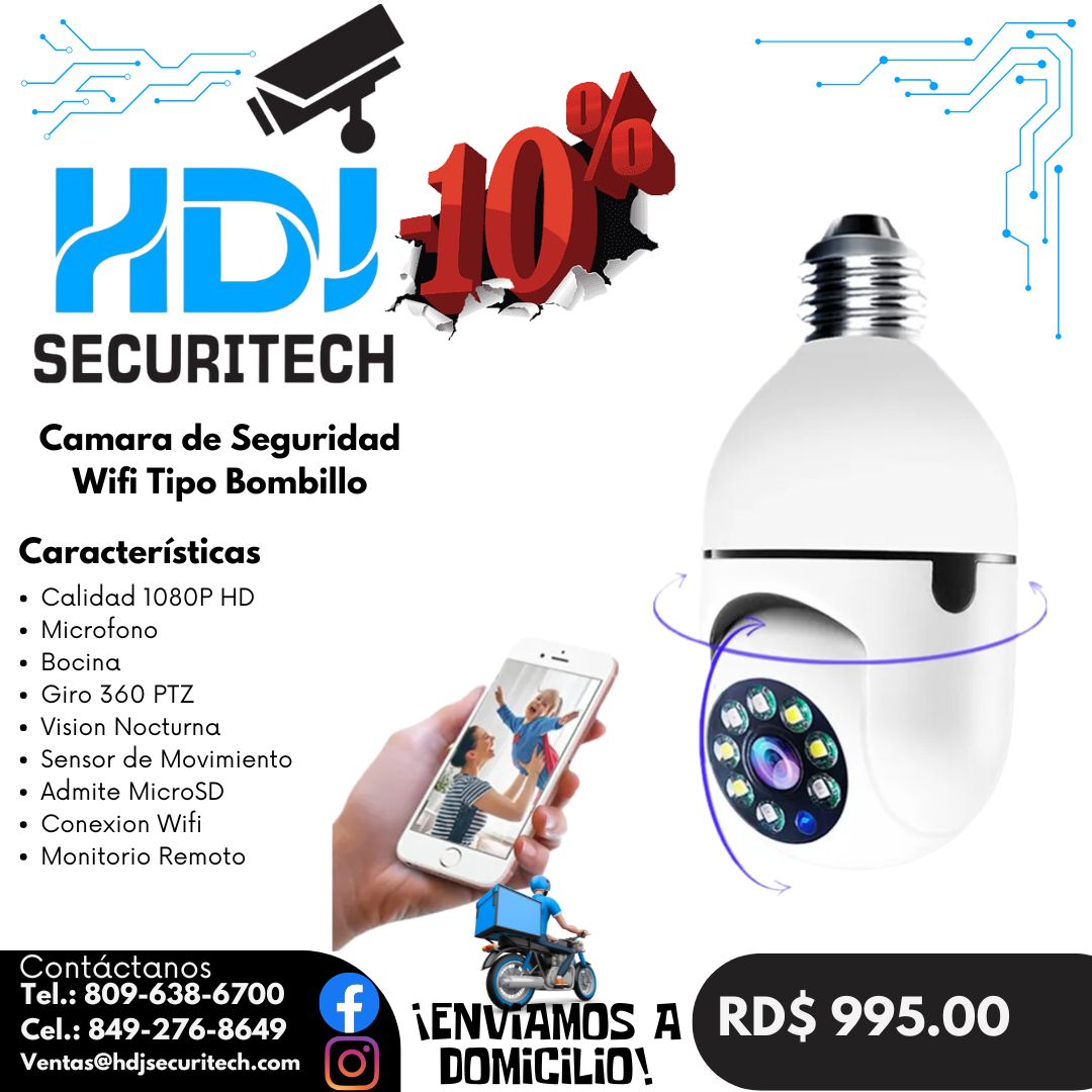 HDJ SecuriTech Facebook ad: ¡OFERTAS DEL MES QUE NO SE REPITEN!