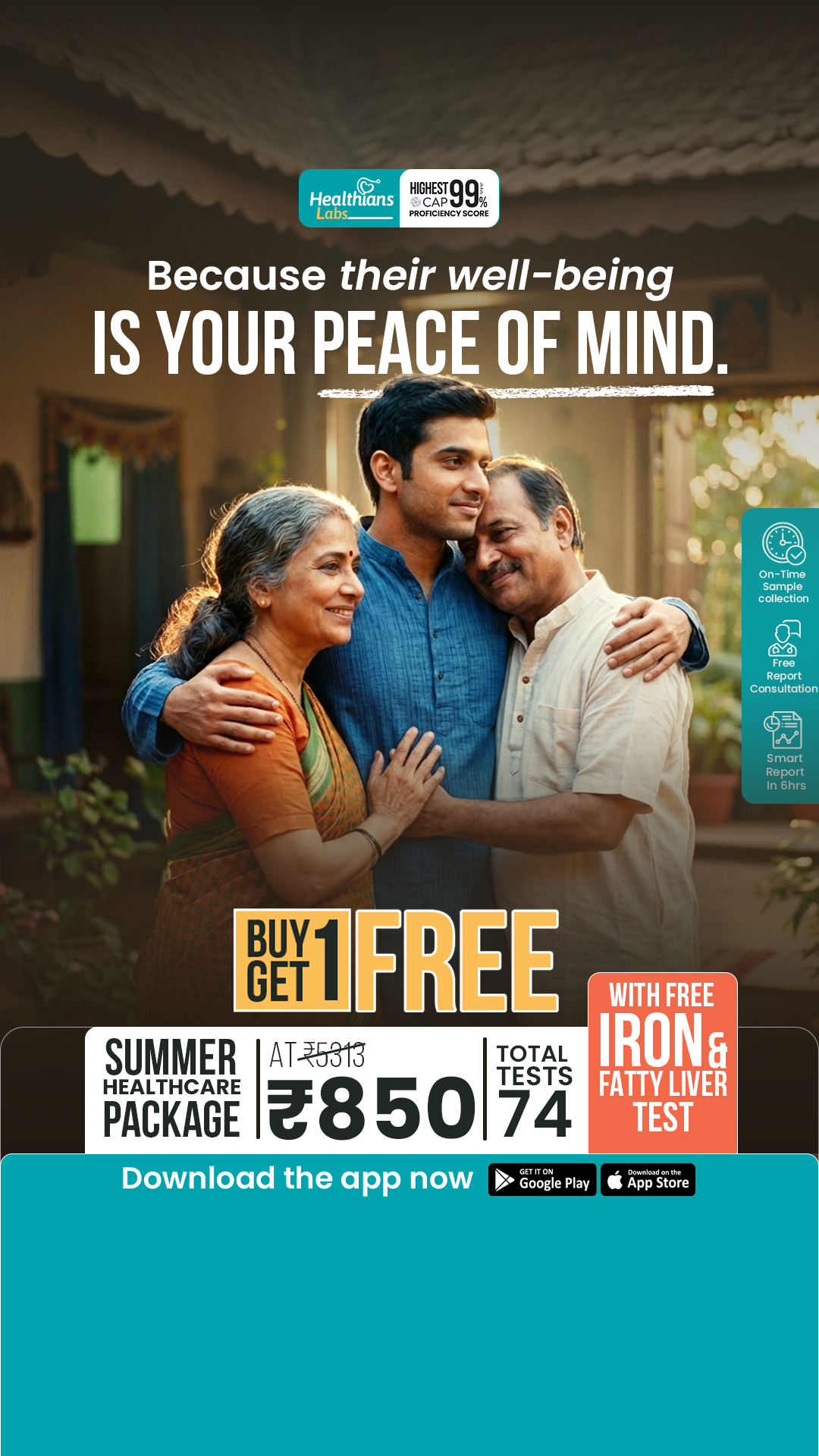 Healthians Facebook ad