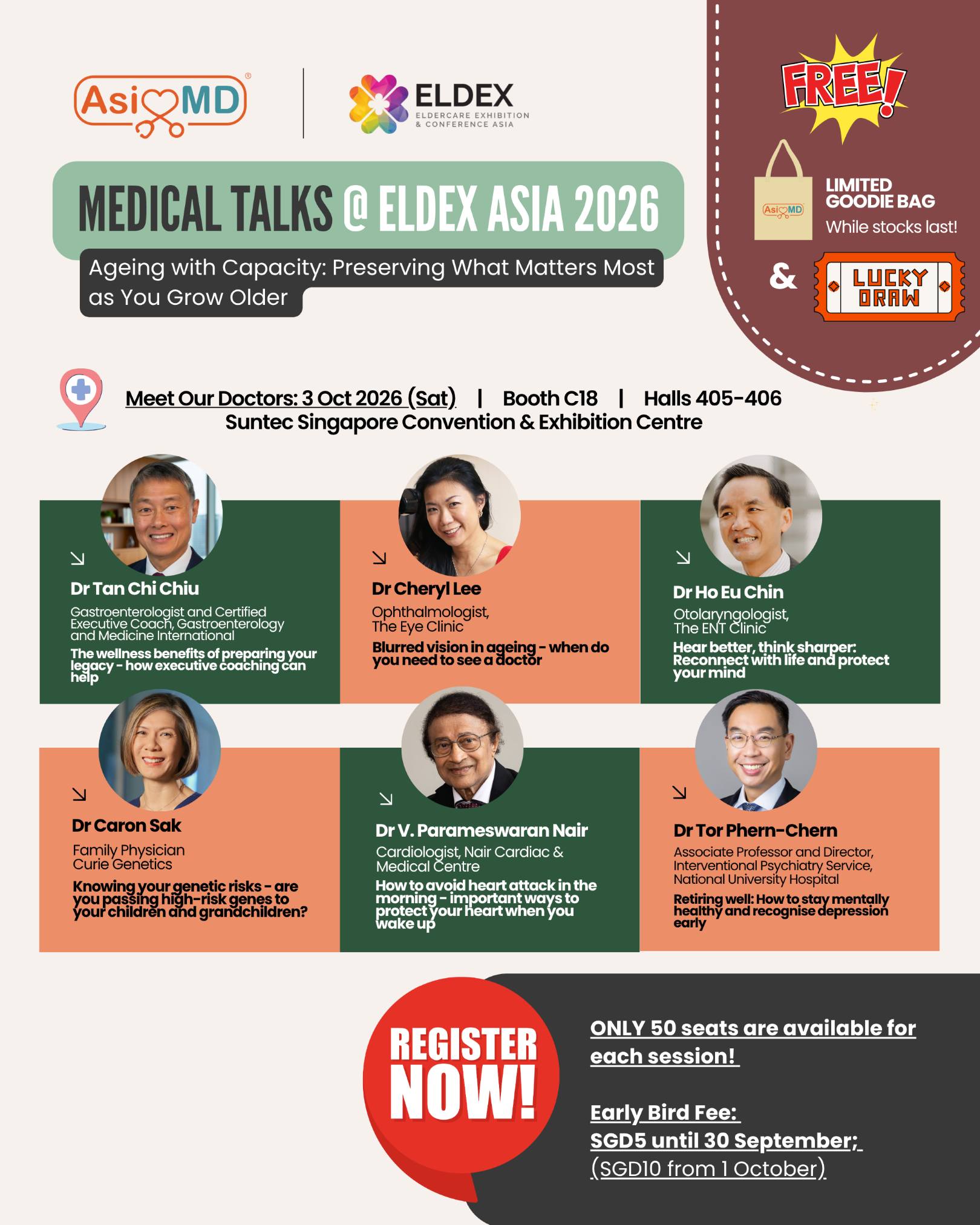Asiamd Facebook ad: Eldex event registration 2026