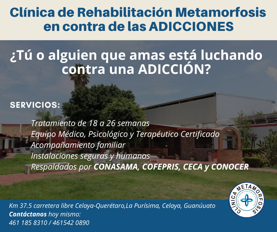Clínica Hacienda Metamorfosis Facebook ad: Centro de Rehabilitación Clínica Metamorfosis