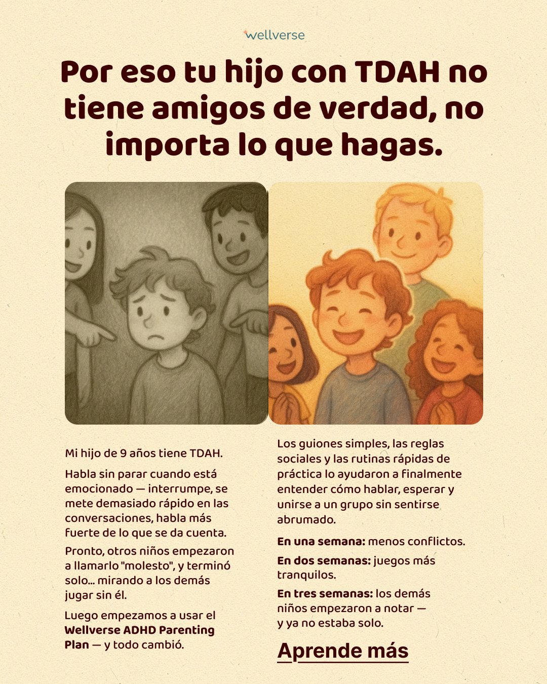 Parenting Champion Facebook ad: ¡Encontrá tu calma en minutos!