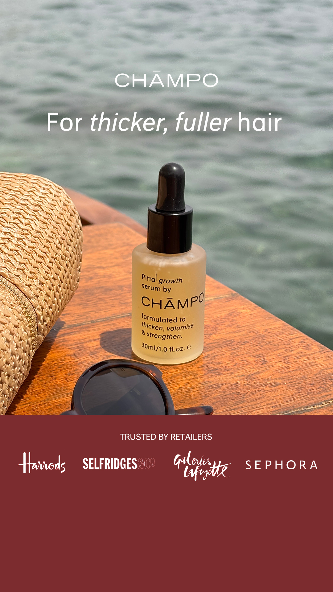 Chāmpo Haircare Facebook ad