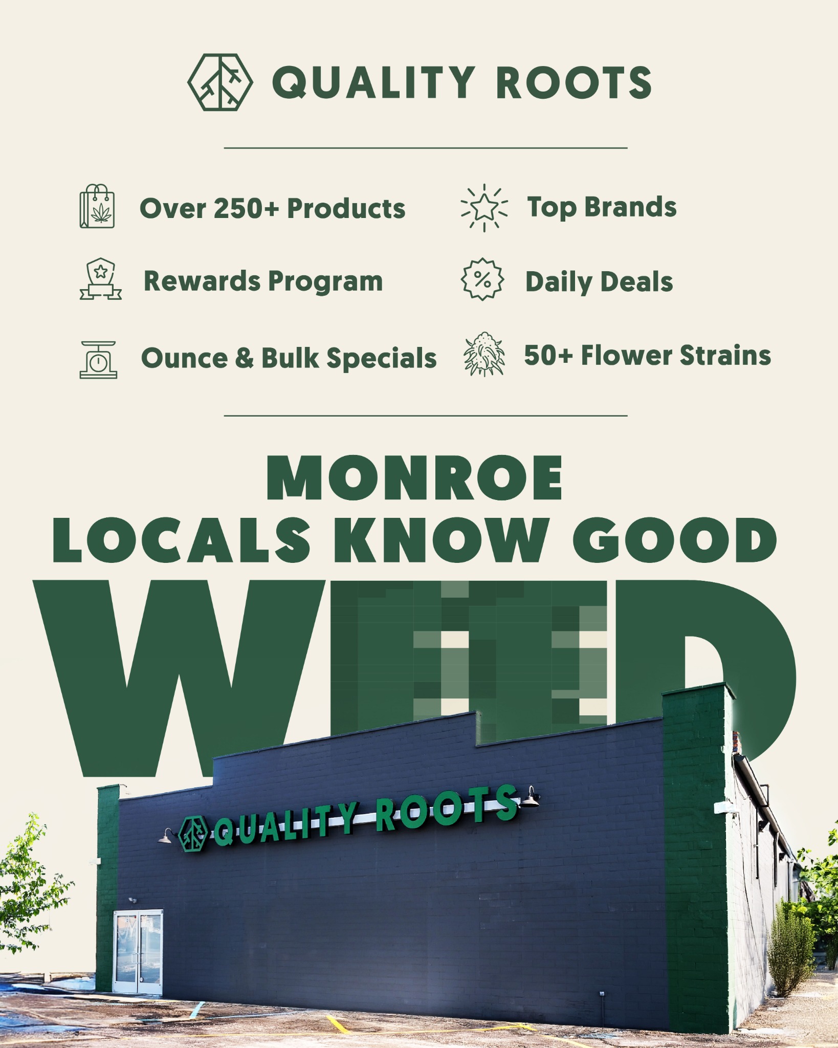 Quality Roots Facebook ad