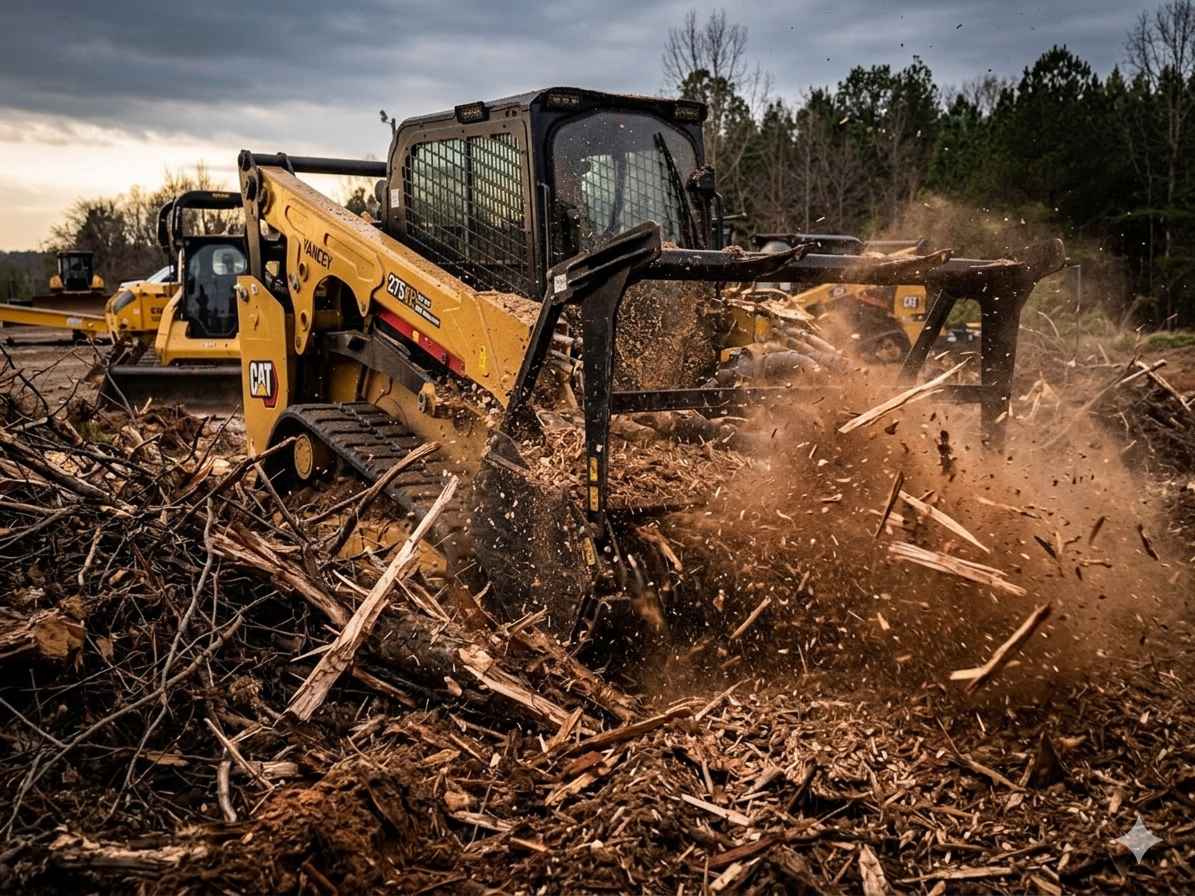 Samuel Larin Facebook ad: Land Clearing Forestry Mulcher