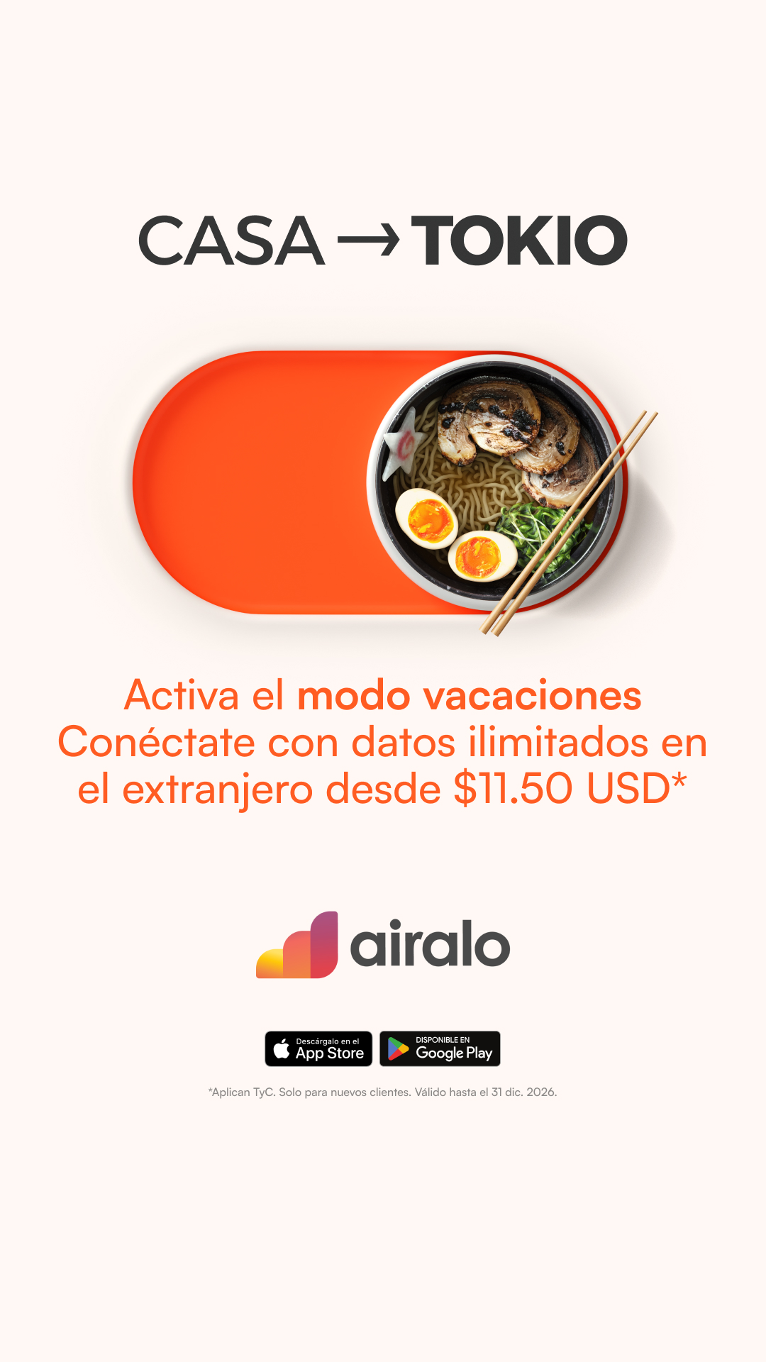 Airalo Global eSIM Store Facebook ad