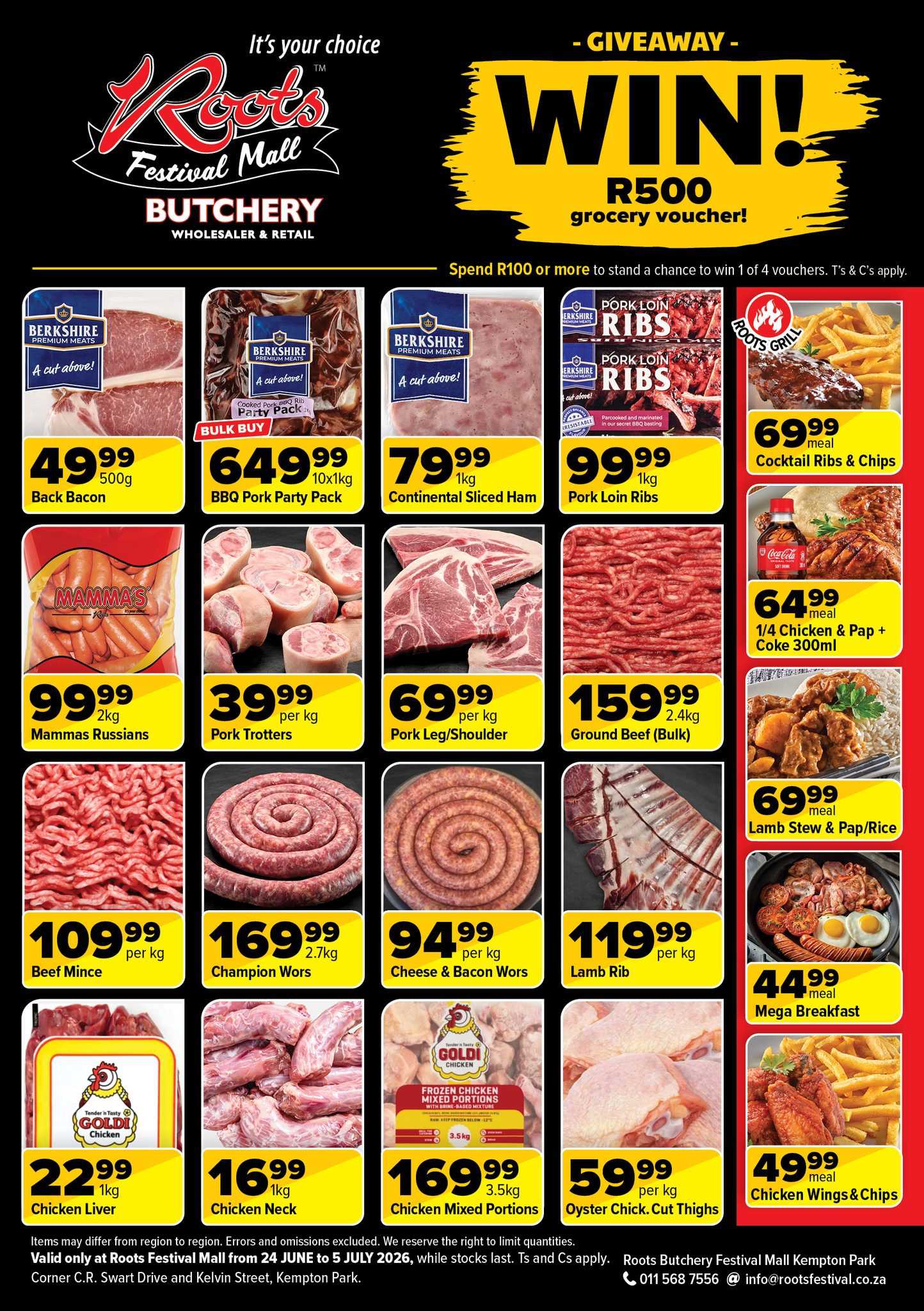 Roots Butchery Festival Mall Facebook ad