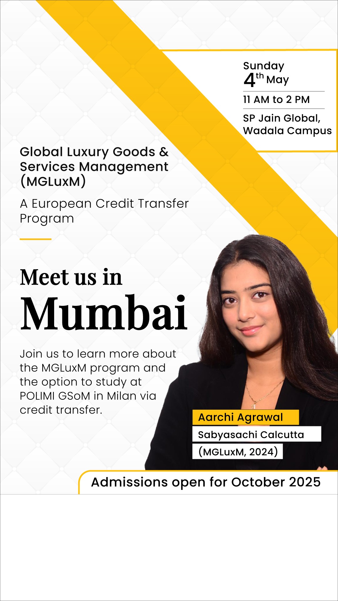 SP Jain School of Global Management Facebook ad