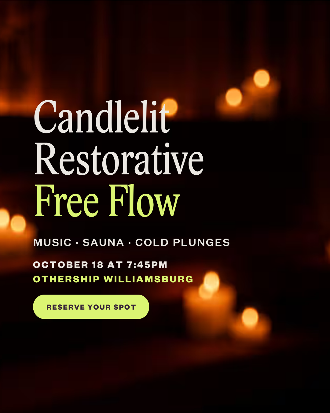 Othership Facebook ad: Candlelit Restorative Free Flow