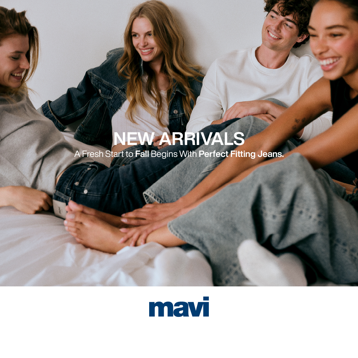 Mavi Facebook ad: New Jeans. New Layers.