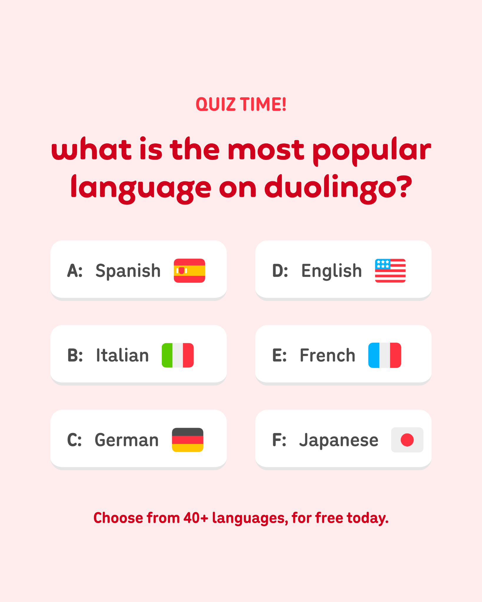 Duolingo Facebook ad