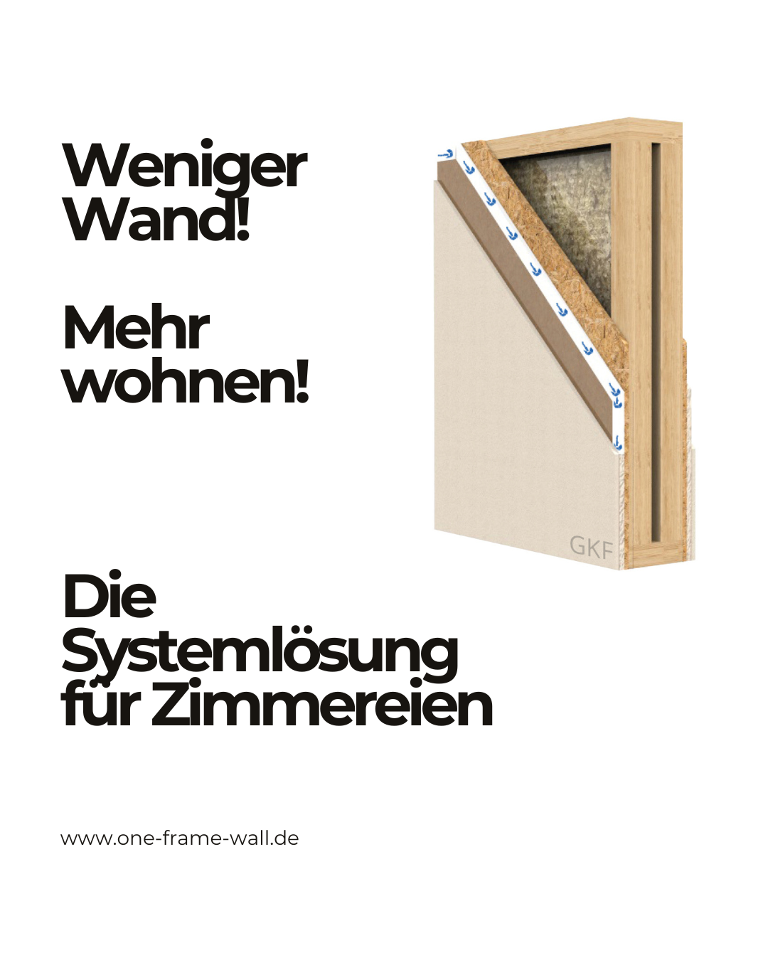 Wolf Bavaria GmbH Facebook ad: Oneframe-Wall - Einschalige Wohnungstrennwand