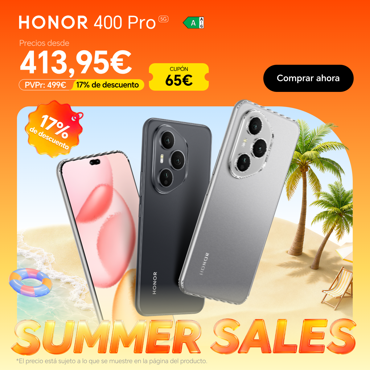 HONOR Store España Facebook ad from Jun 3, 2026
