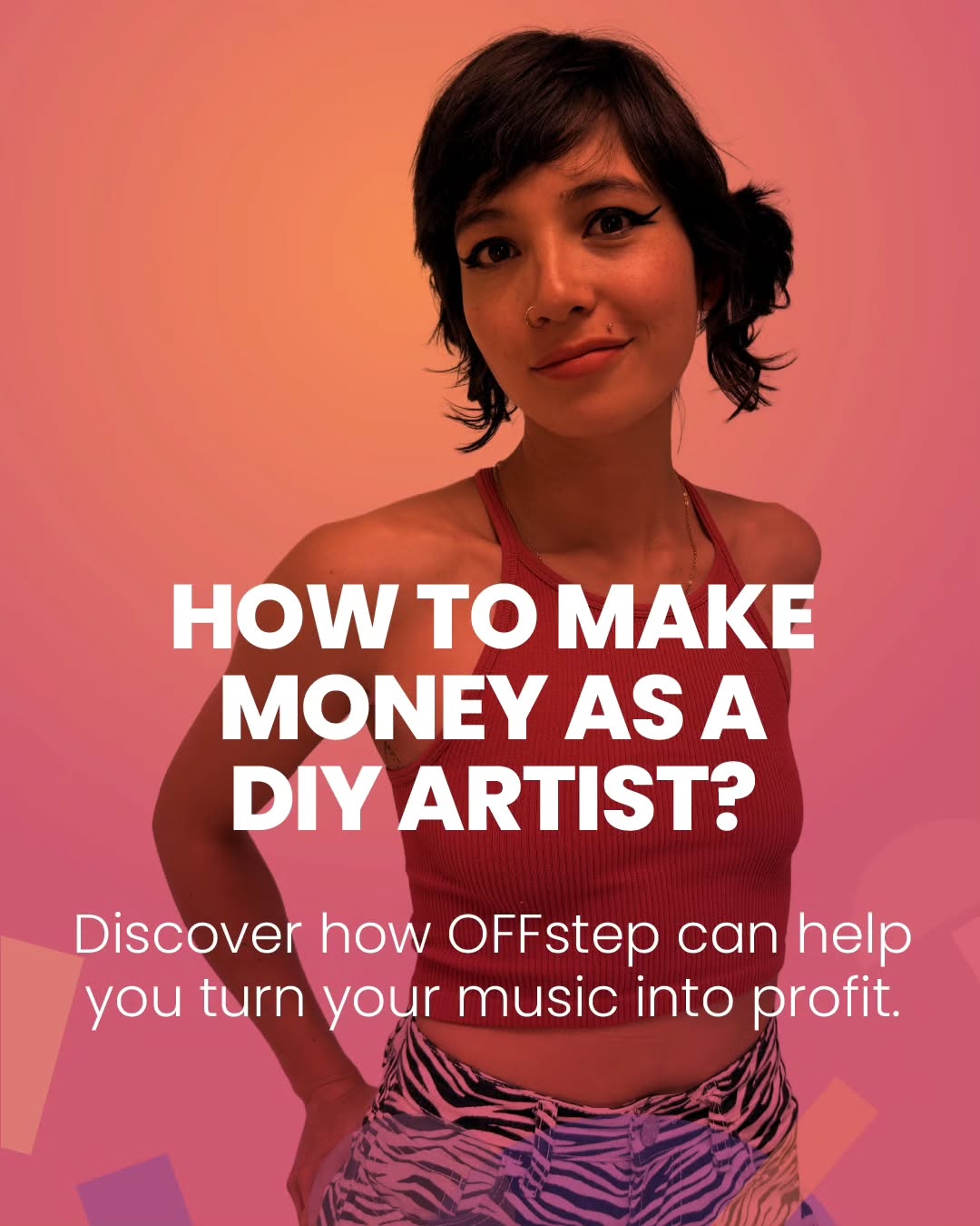 OFFstep Facebook ad: Want to turn your music into profit?