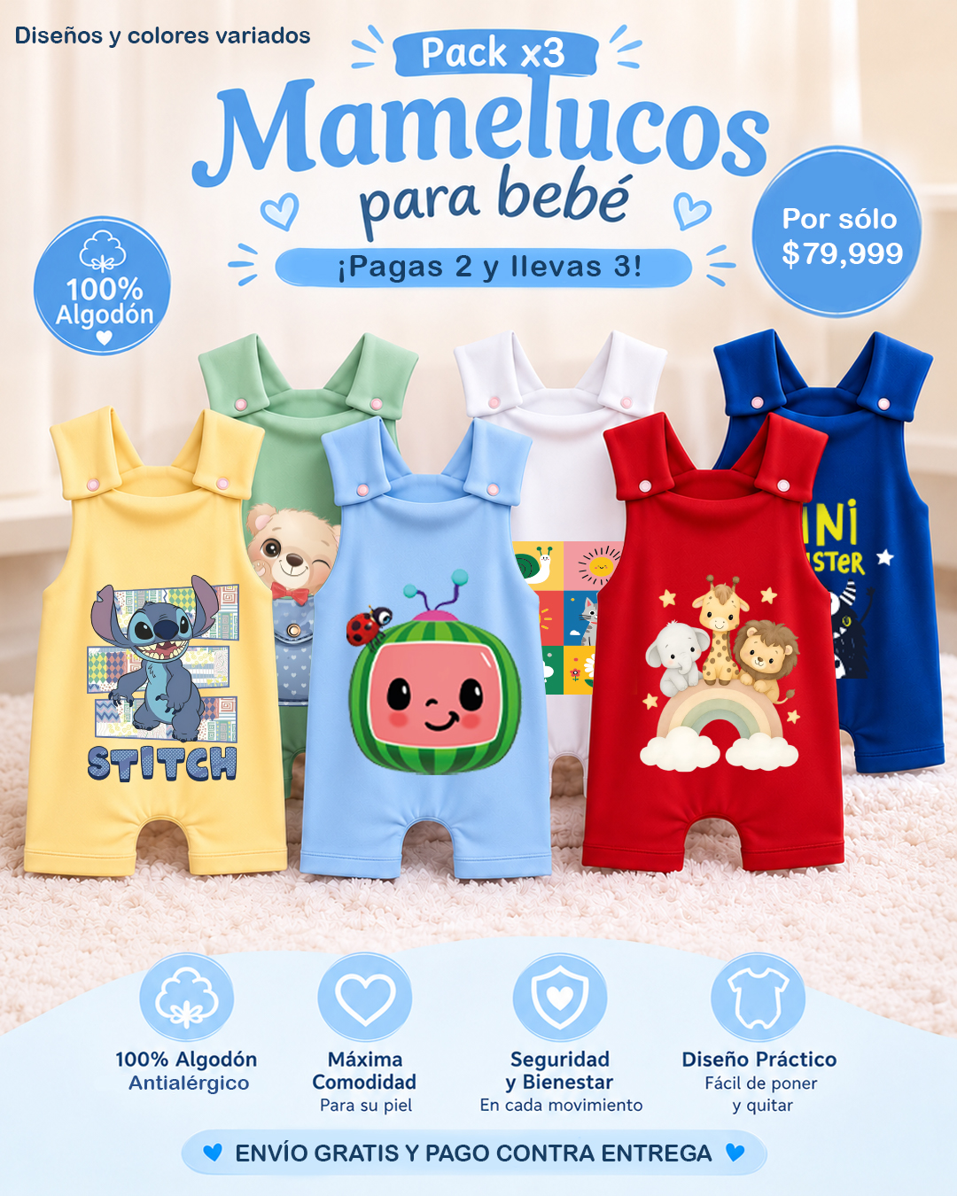 Kibii tienda Facebook ad: Mamelucos de promo