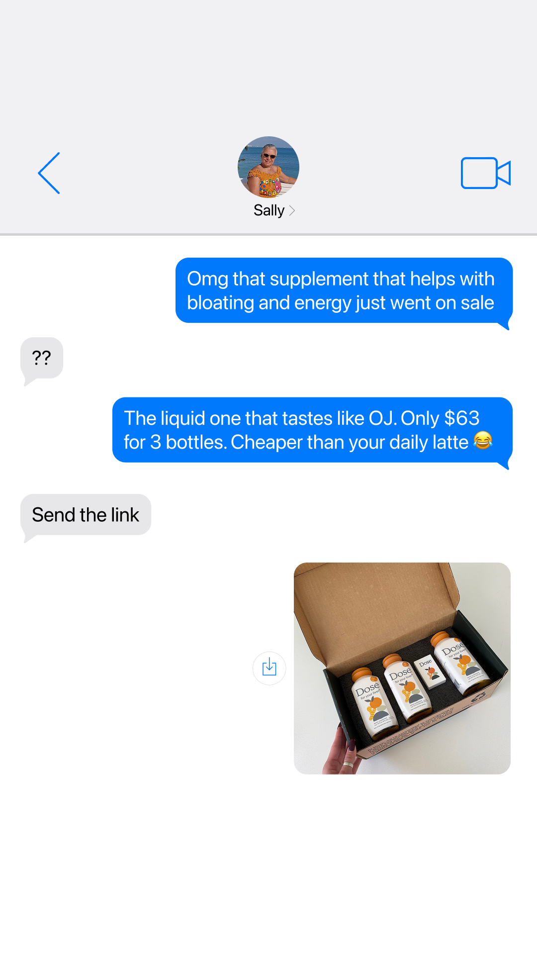 Dose Facebook ad
